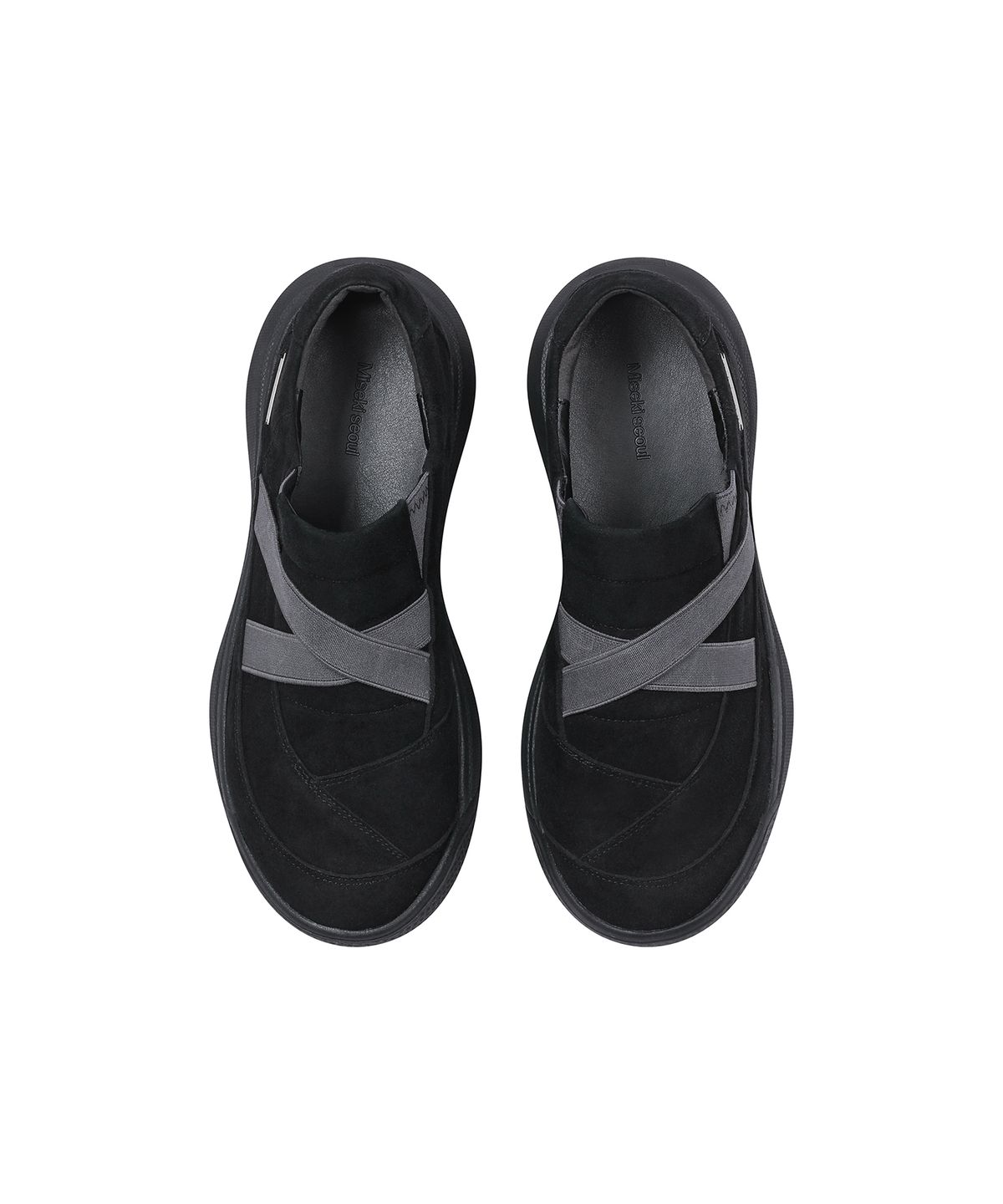 미세키서울(MISEKI SEOUL) Cut line band slip-on BLACK