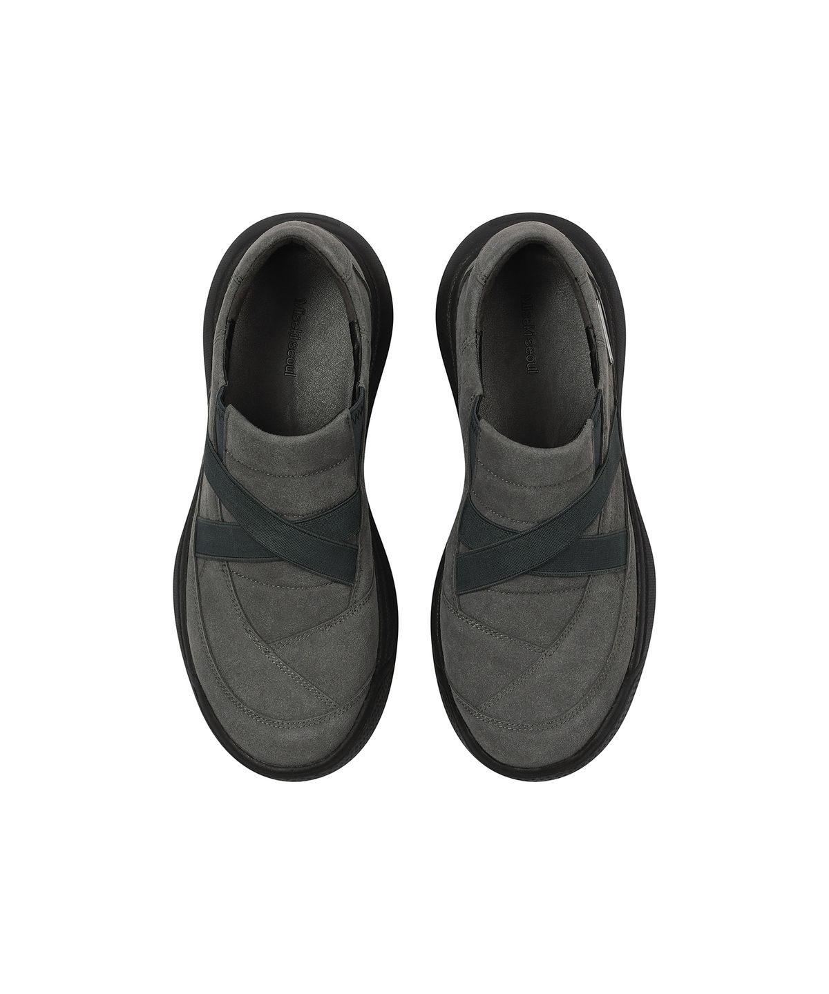 미세키서울(MISEKI SEOUL) Cut line band slip-on CHARCOAL