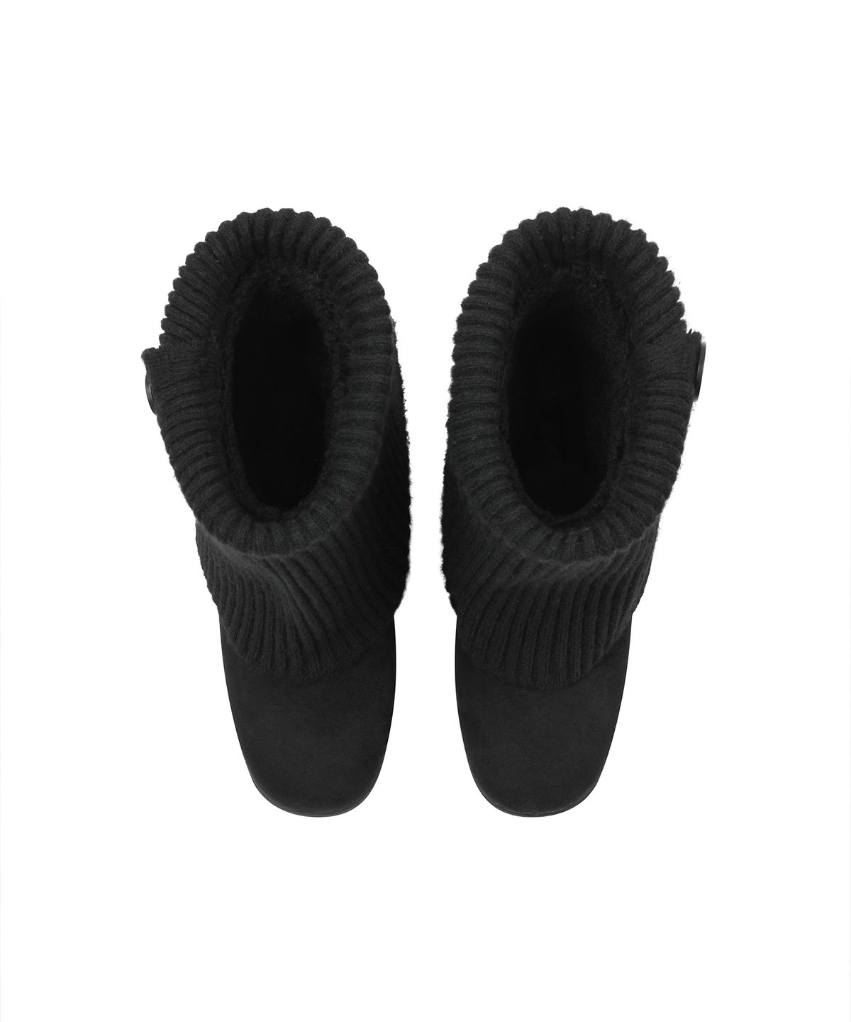 미세키서울(MISEKI SEOUL) Button knit Warmer Boots BLACK
