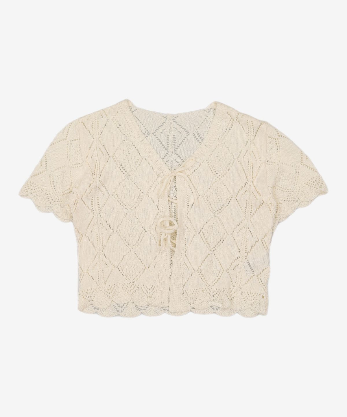미쏘(MIXXO) 스카시 리본 가디건_MIWCKD713T M