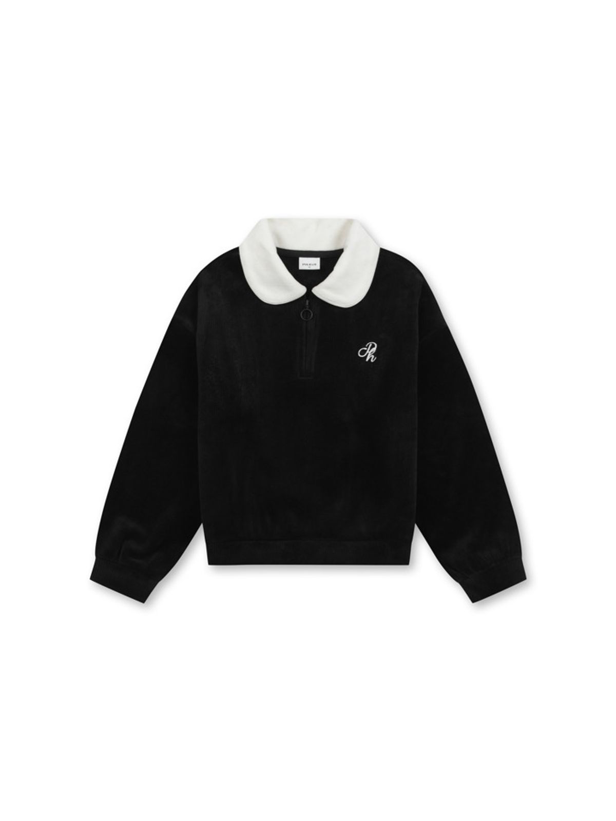폴햄키즈(POLHAM KIDS) 여아 코듀로이 벨로아 카라 맨투맨_PKF4TR2056