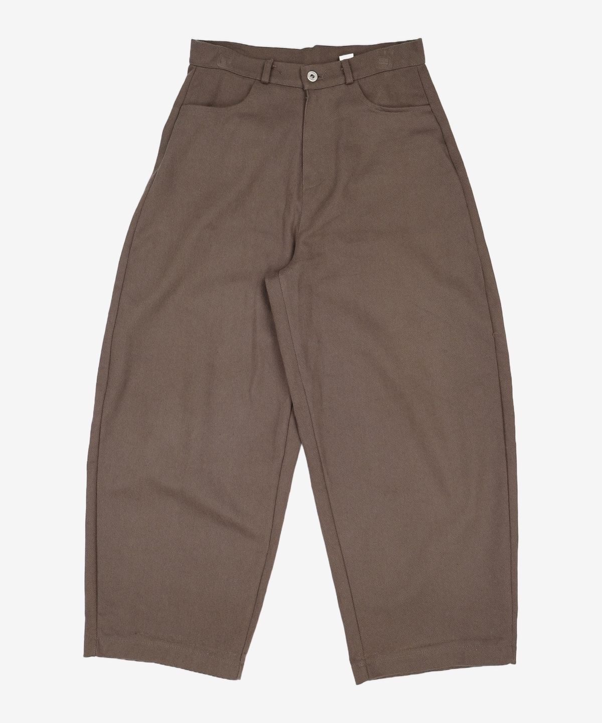 꼬모니노즈(COMONINOZ) W POCKET CHECK PANTS [BROWN] OSS