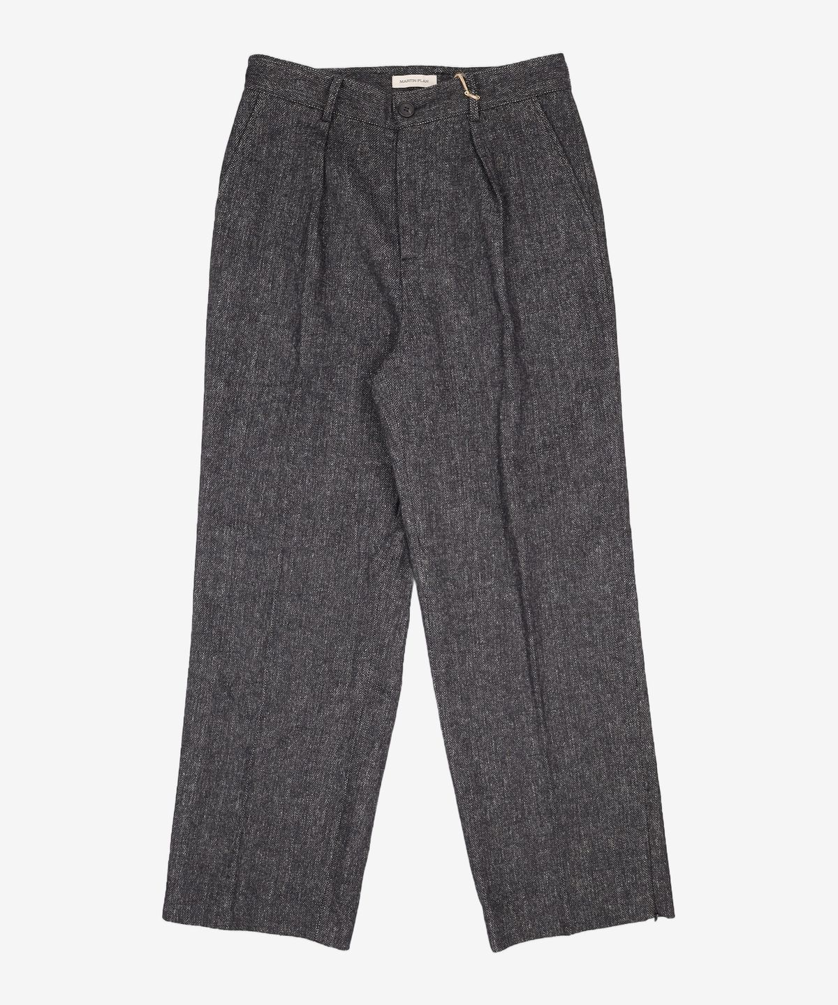 마틴플랜(MARTIN PLAN) One Tuck Wool Slacks - BLACK 105