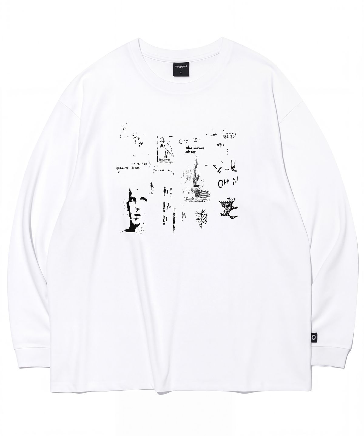 오드펄(ODDPEARL) face long sleeve(white)