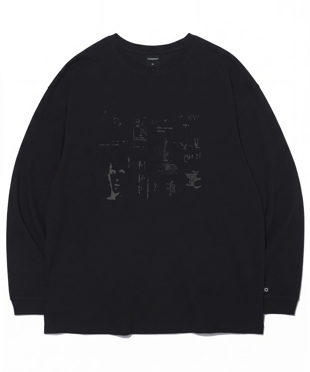 오드펄(ODDPEARL) face long sleeve(black)