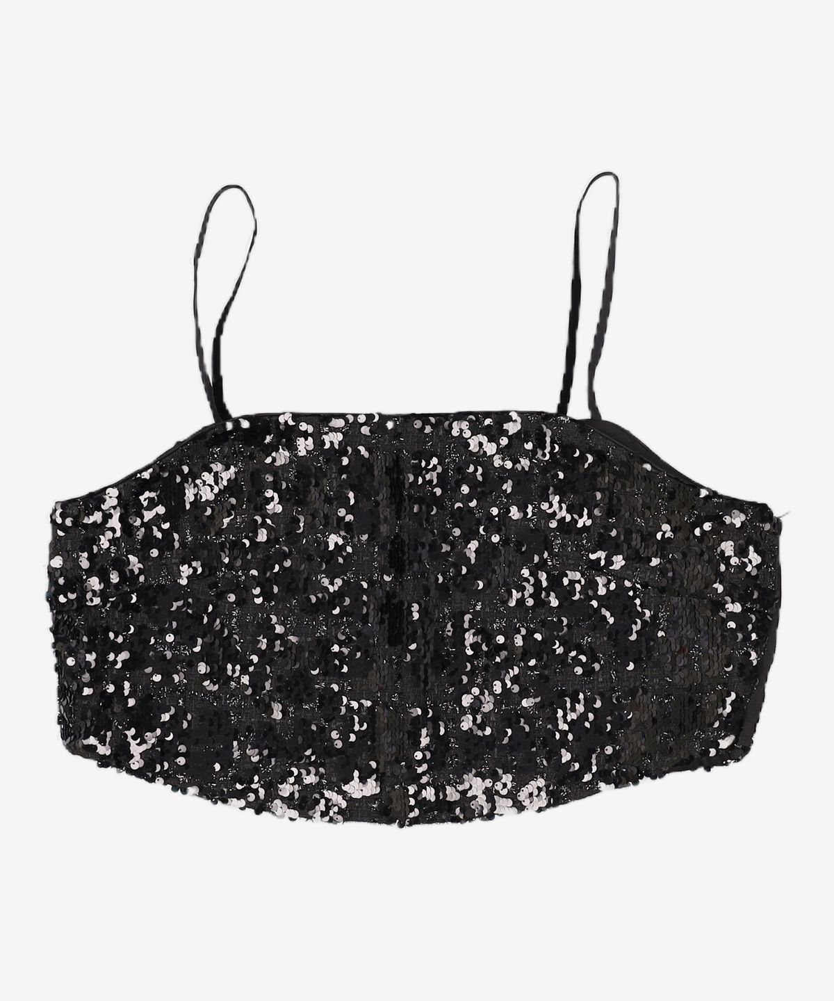 룩캐스트(LOOKAST) 로사 스팽글 뷔스티에_블랙 / ROSA SPANGLE BUSTIER_BLACK M