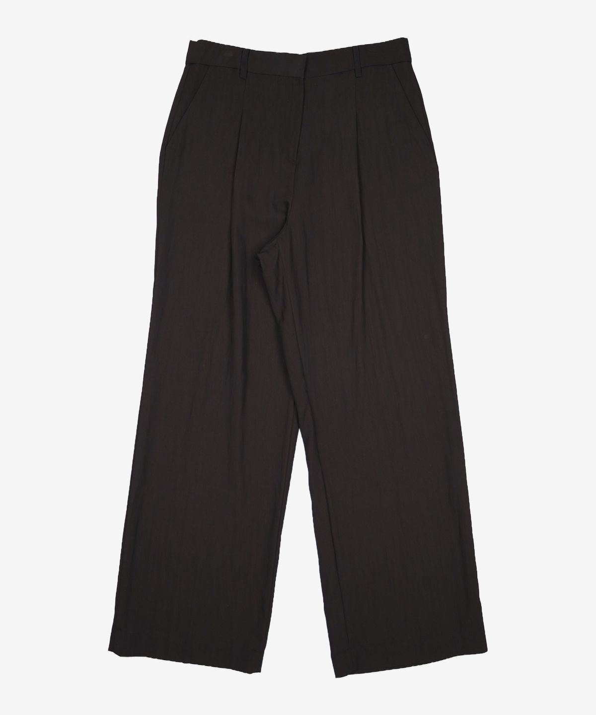 몽돌(MONGDOL) 원턱 와이드 슬랙스 블랙 MDPT025BLACK L