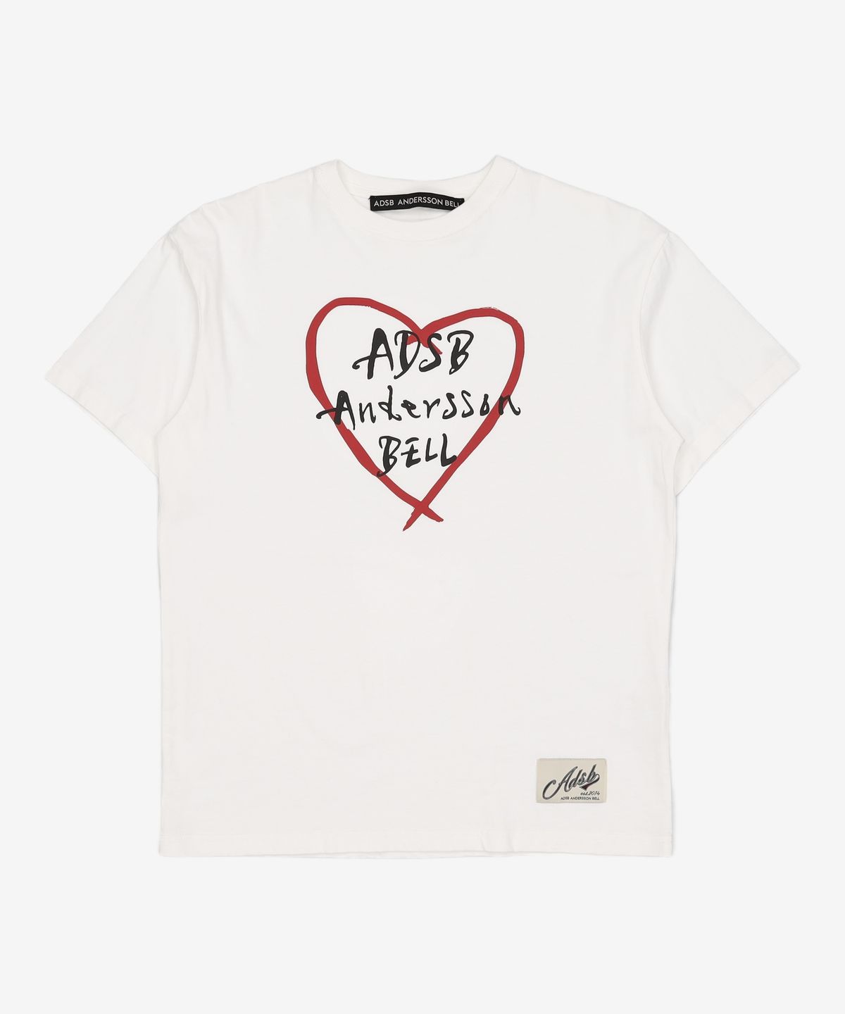 앤더슨벨(ADSB ANDERSSON BELL) 유니섹스 하트 켈리 로고 티셔츠 atb1290u(WHITE) XS