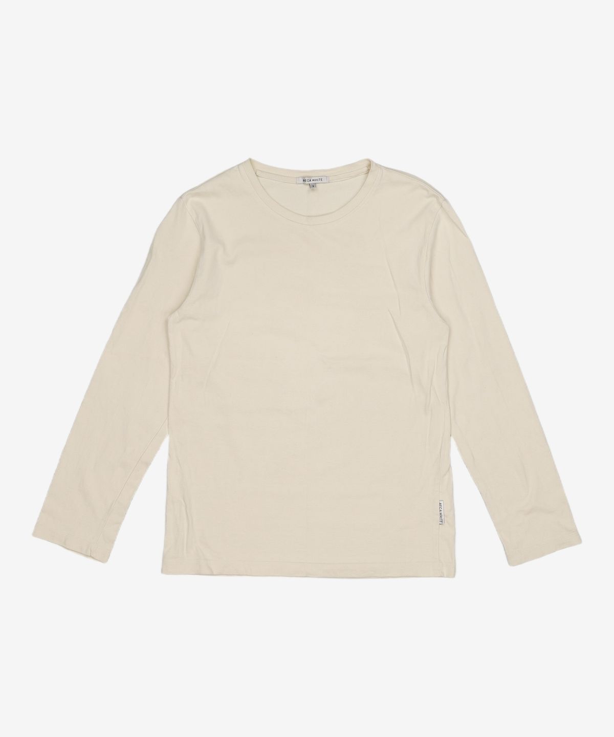 에이카화이트(AECA) STANDARD LONG SLEEVE TEE-COCOA 90