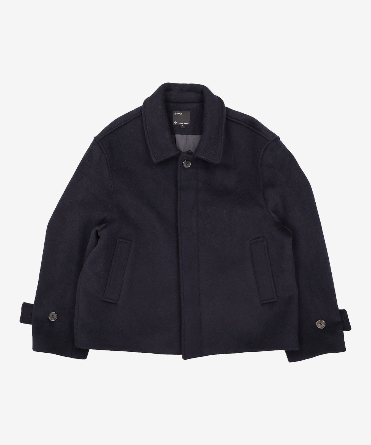 엔도어(ENDOOR) Short mac coat (navy) 2
