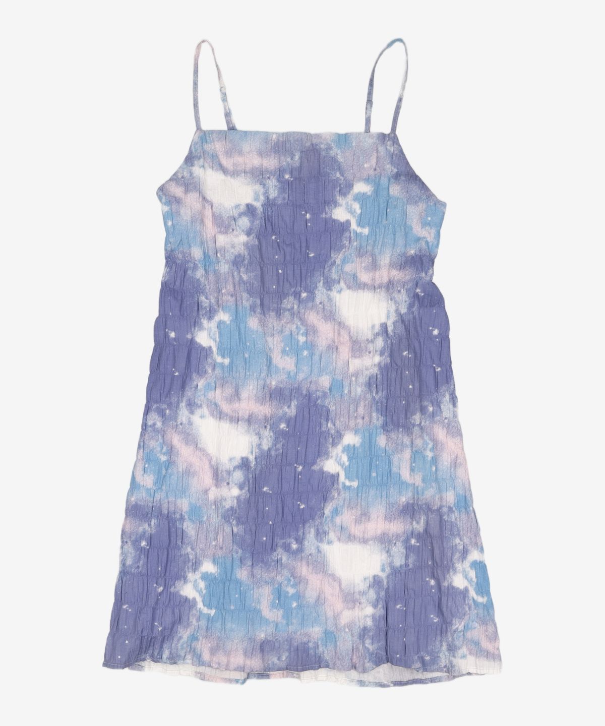 룩캐스트(LOOKAST) BLUE AURORA TIE-DYE MINI DRESS M