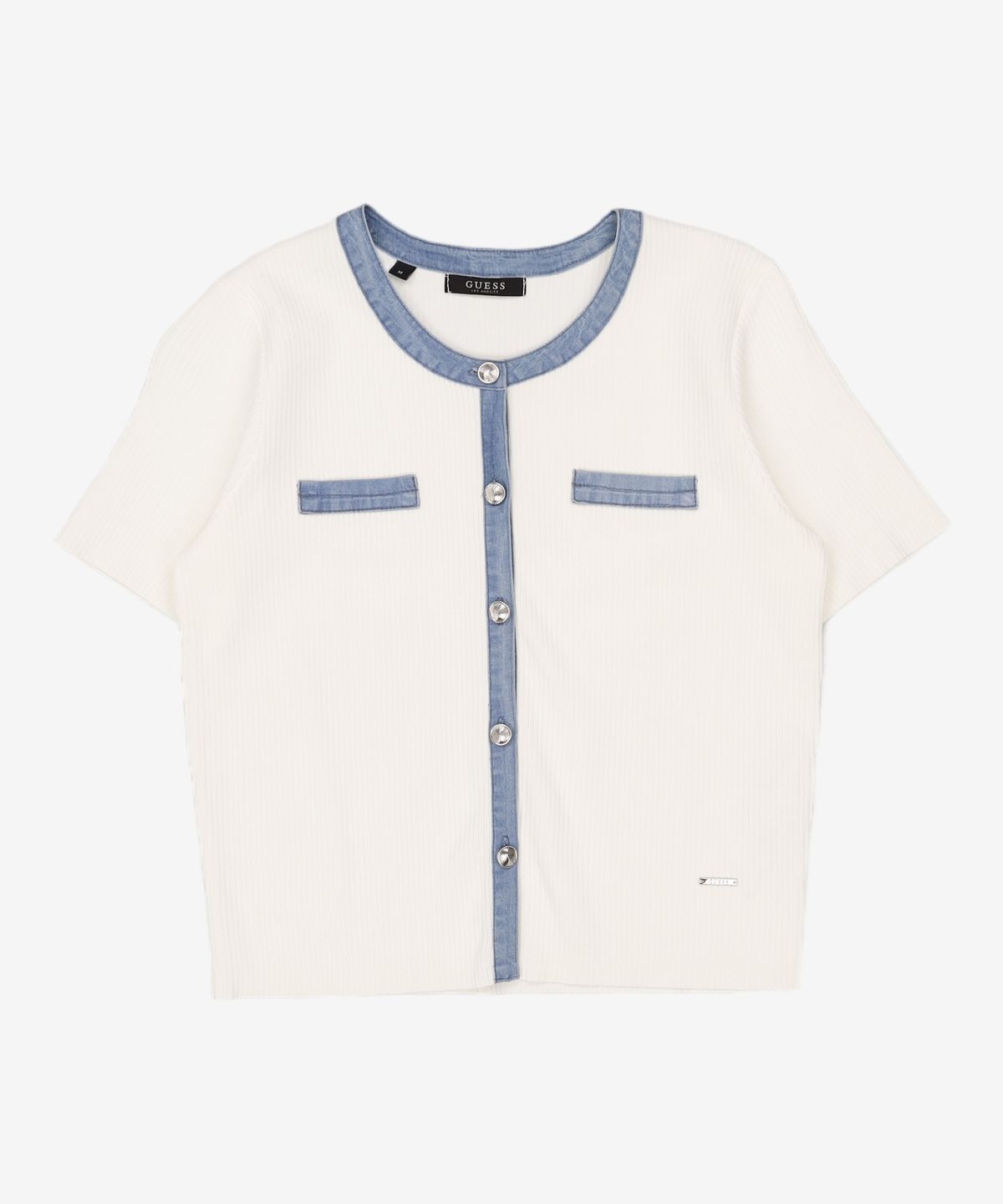 게스(GUESS) 2color 여성 반팔 스웨터 자켓 RP2S06J3 M