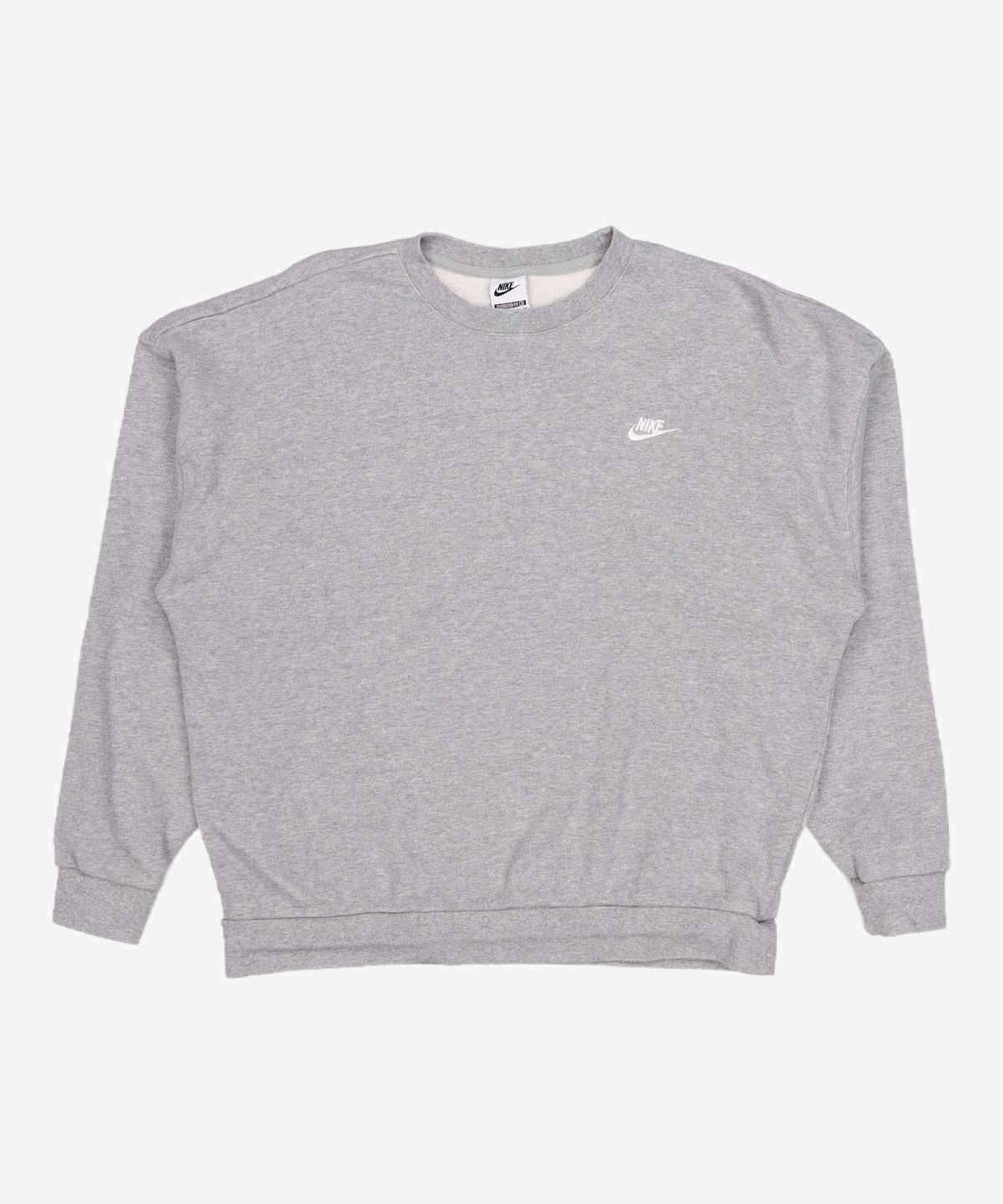 나이키(NIKE) 클럽 플리스 오버사이즈 프렌치 테리 크루 M - 다크 그레이 헤더:라이트 스모크 그레이:화이트 / HJ1820-063 90