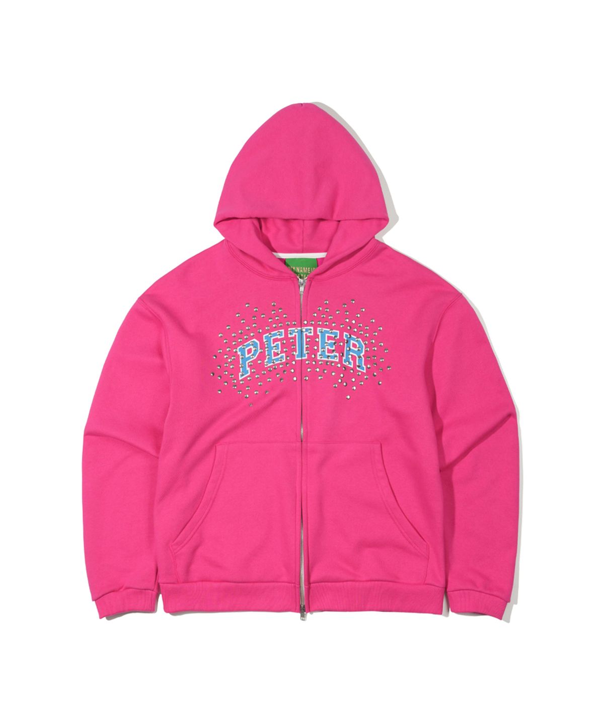 마이네임이즈피터(MYNAMEISPETER) PETER STUD ZIP HOODIE - PINK