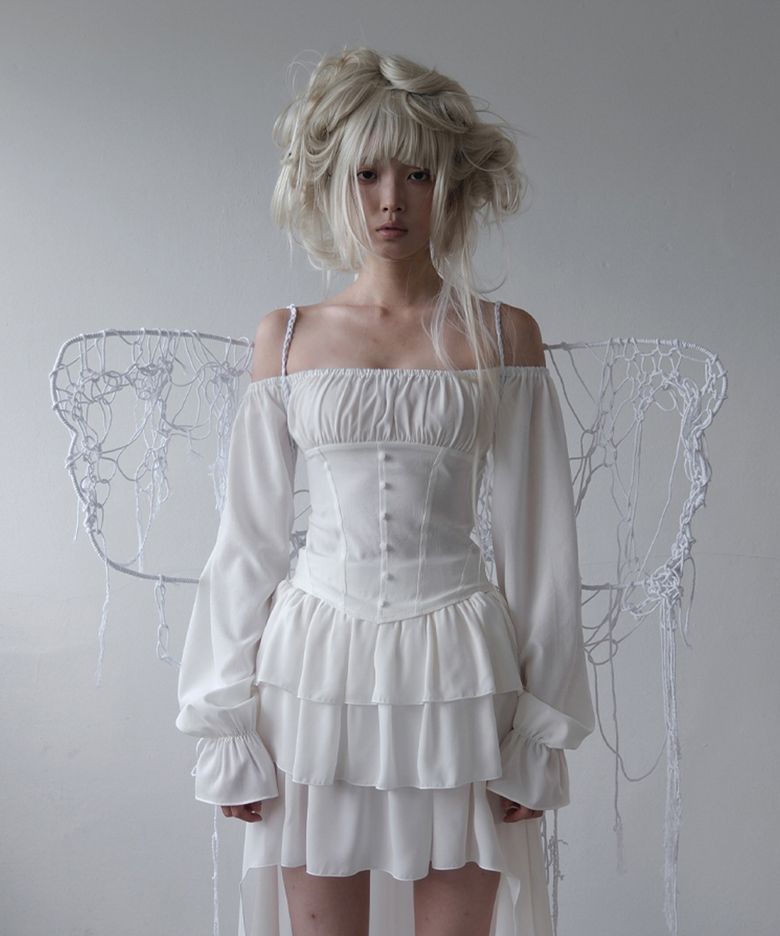 LILIA CORSET BLOUSE (white)
