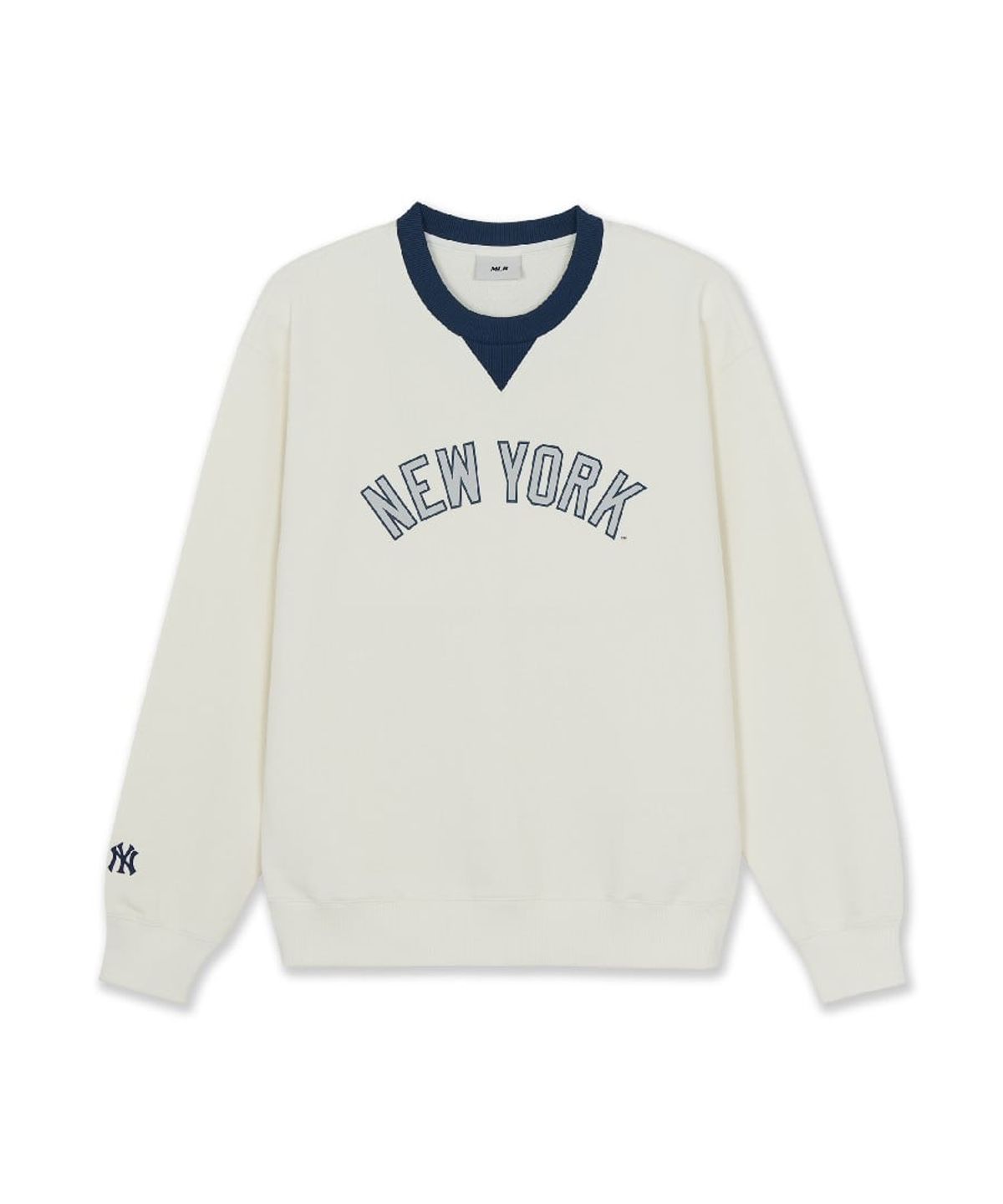 엠엘비(MLB) 시그니처 바시티 레터링 맨투맨 NY (Cream)