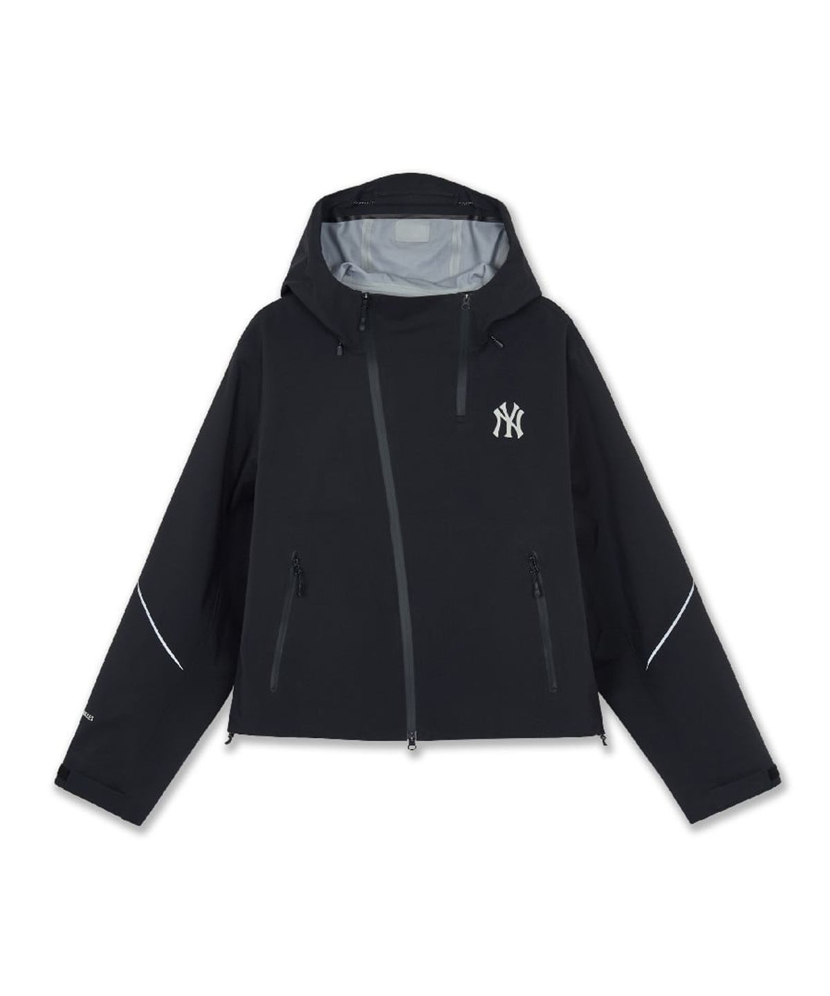 엠엘비(MLB) 여성 고프코어 사선 지퍼 3L 바람막이 NY (Black)