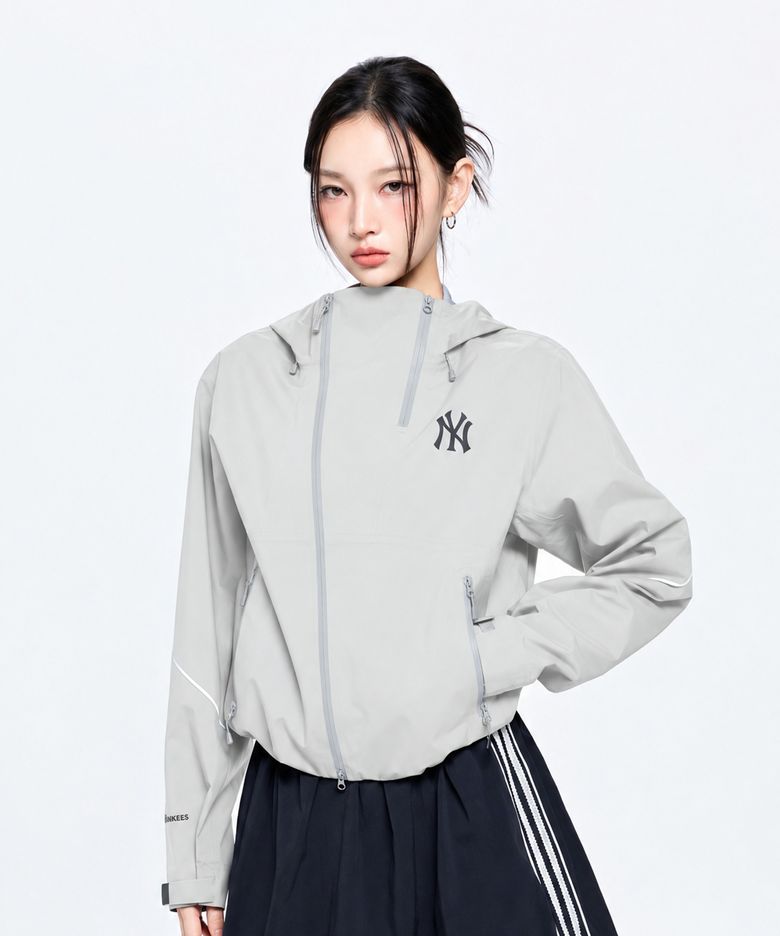여성 고프코어 사선 지퍼 3L 바람막이 NY (Cream)