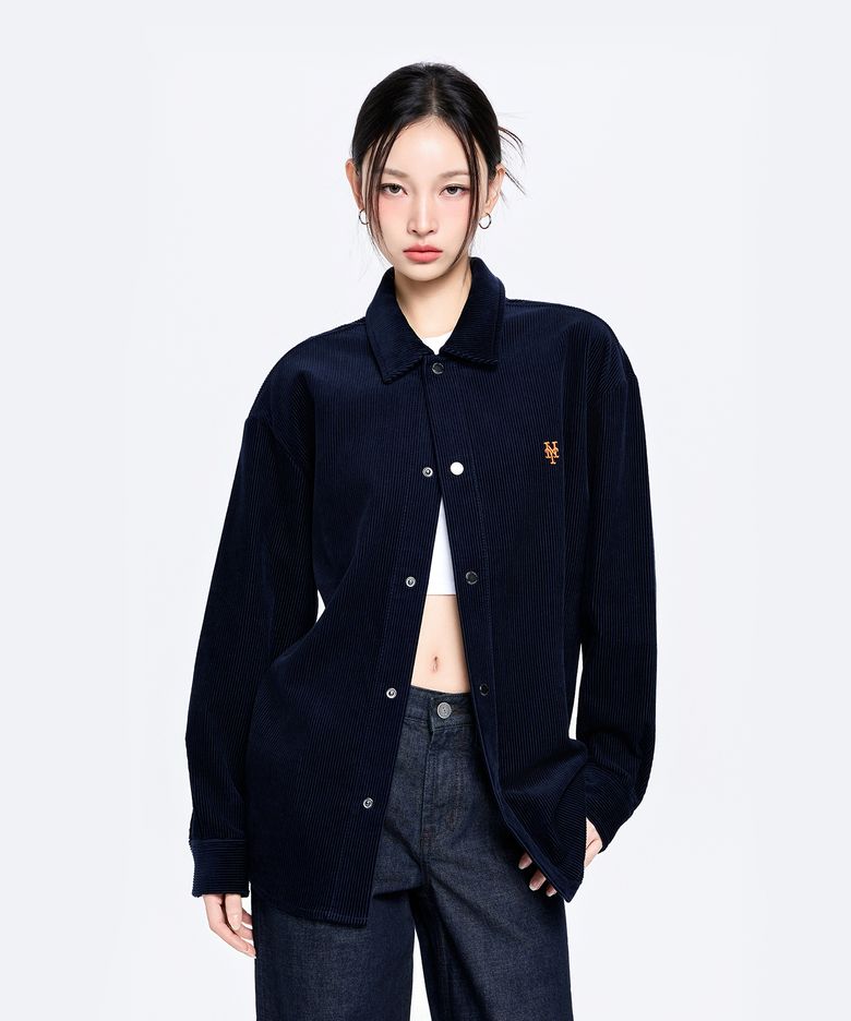 베이직 스몰로고 코듀로이 셔츠 NYM (D.Navy)