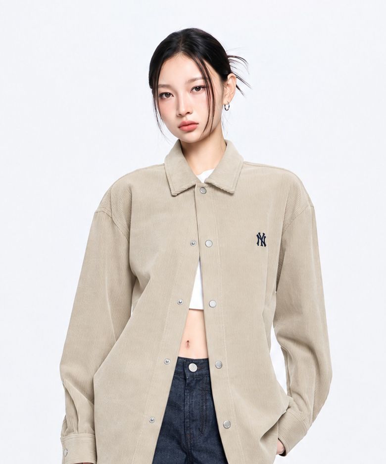베이직 스몰로고 코듀로이 셔츠 NY (L.Sand)
