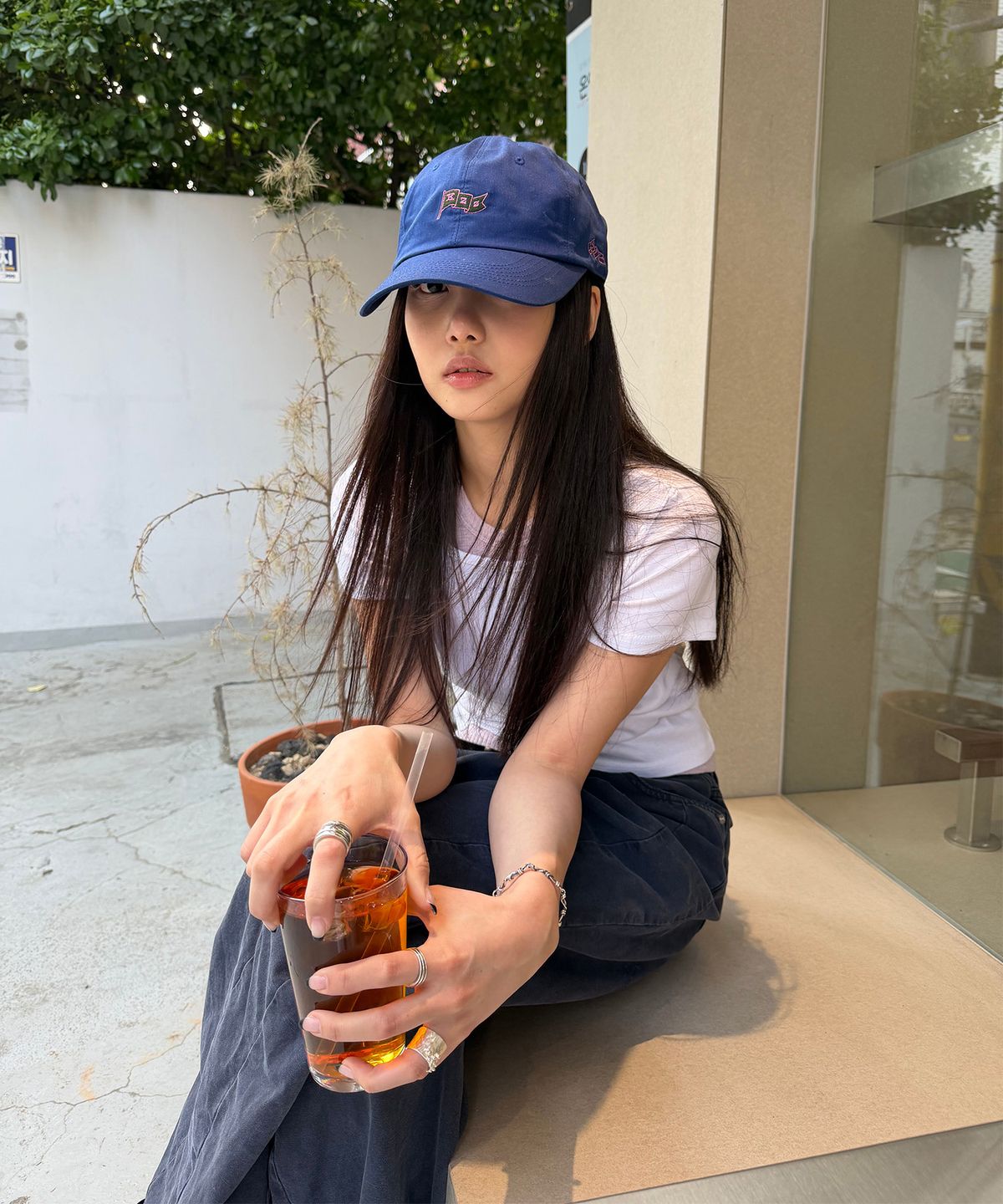 커즌즈(KAZNZ) Flag ball cap - royal blue