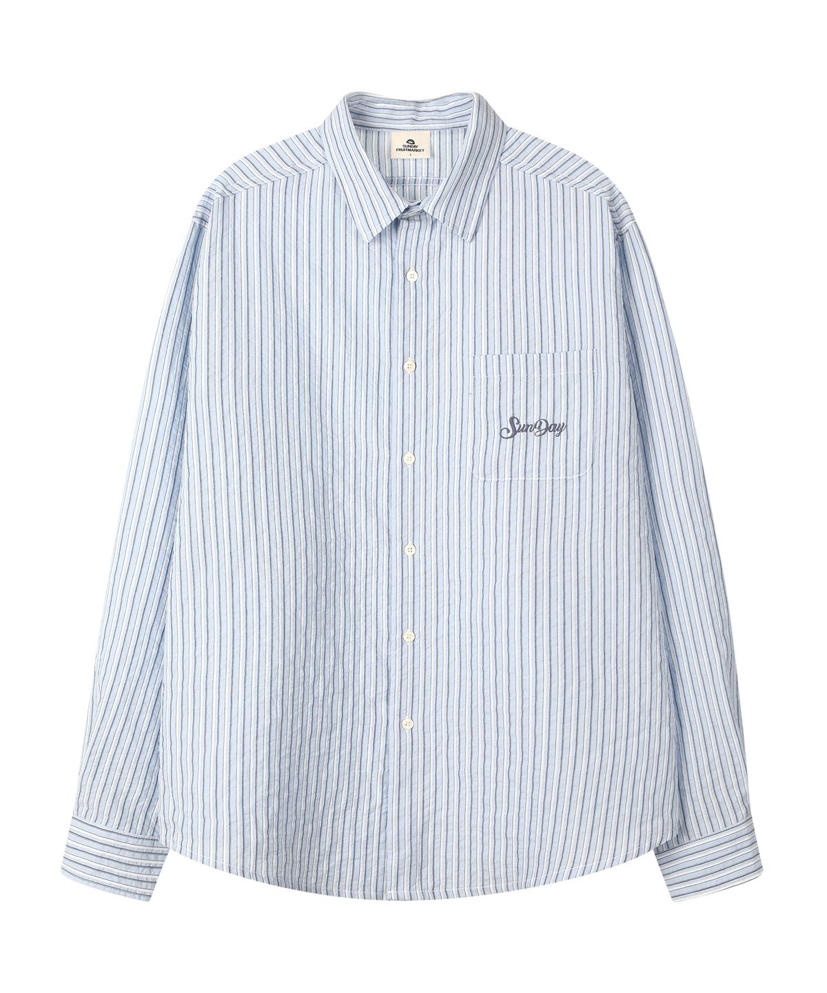 선데이후르츠마켓(SUNDAY FRUIT MARKET) BREEZE SUNDAY SHIRT SKYBLUE