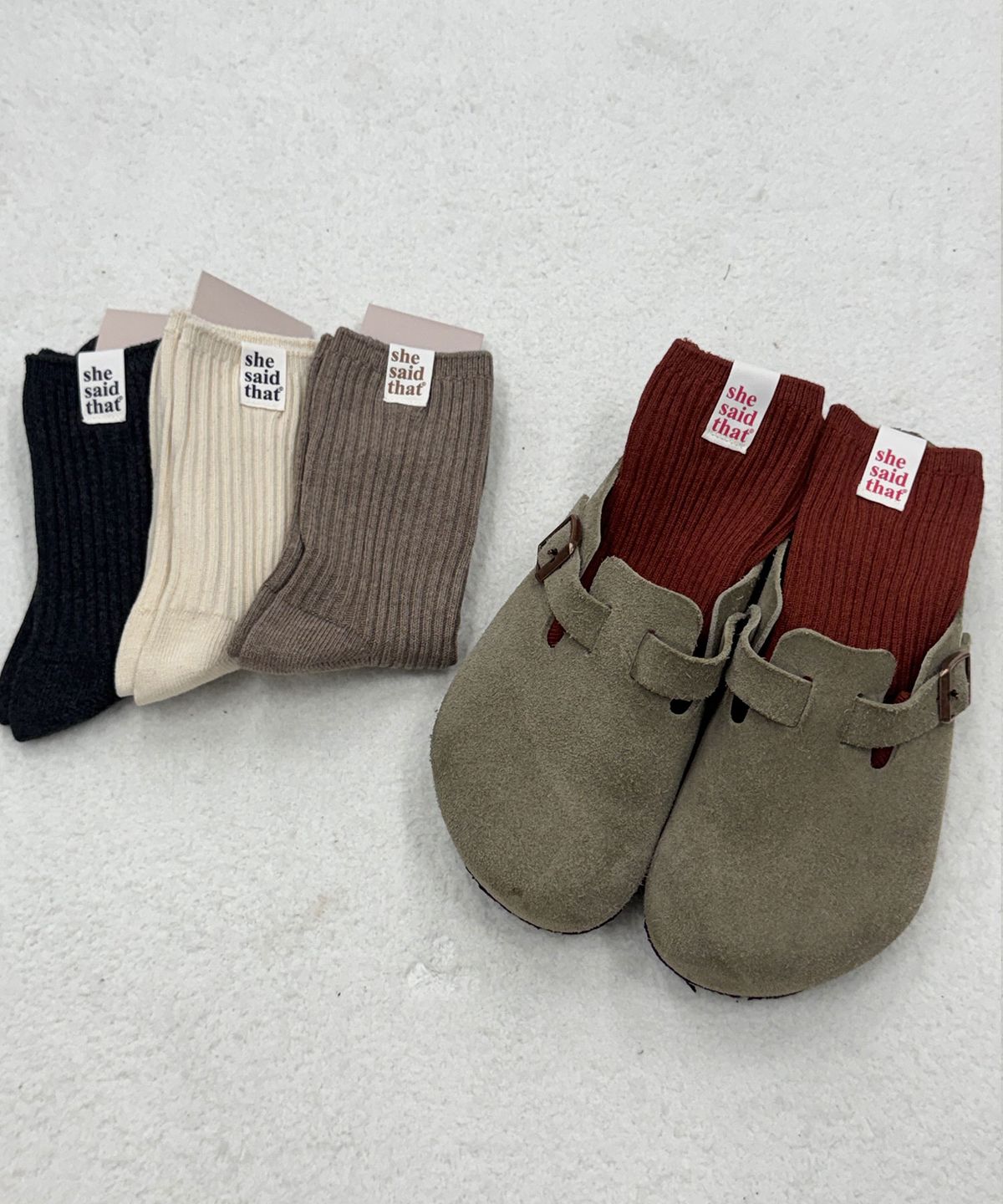 엔젤삭스(ANGEL SOCKS) [2 PACK] ARKVE 옆탭 골지 니트 여성 여자 패션 양말 SOCKS