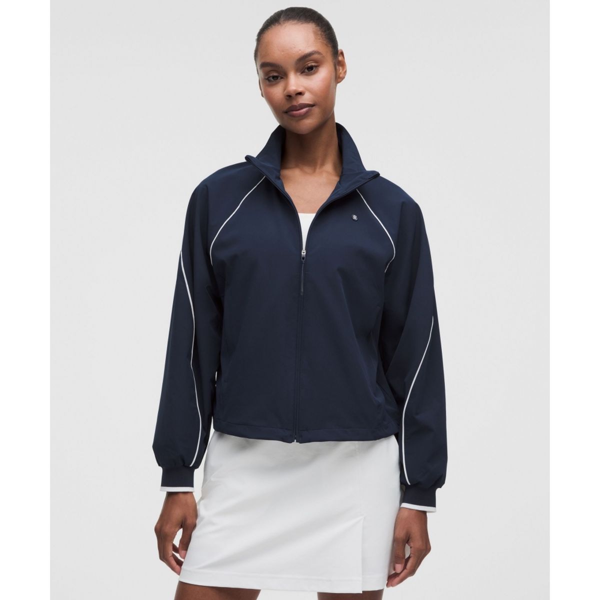 룰루레몬(LULULEMON) 라이트웨이트 우븐 골프 재킷  CLBL WHT