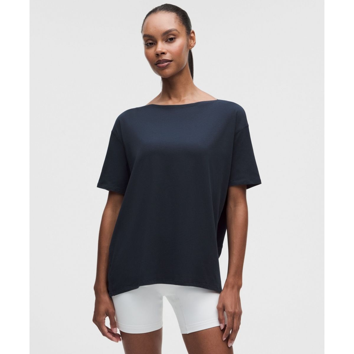 룰루레몬(LULULEMON) 백 인 액션 코튼 티셔츠  TRNV