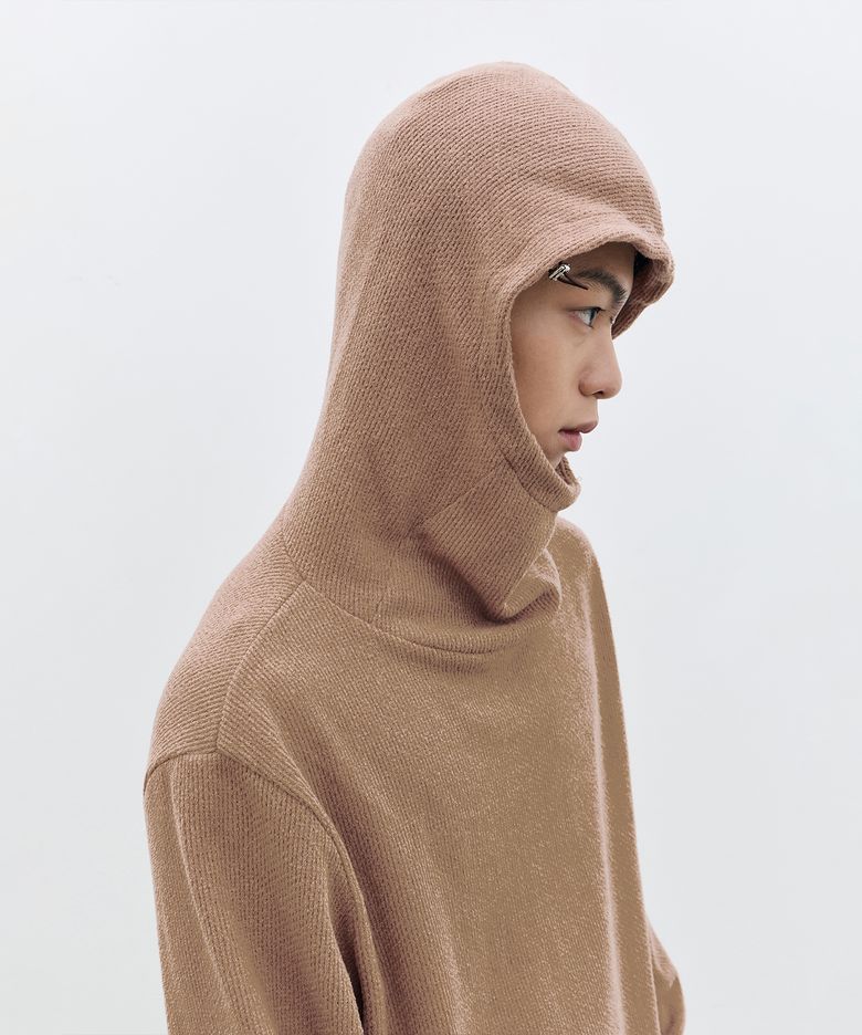FLEECE BALACLAVA HOODED (CAMEL)