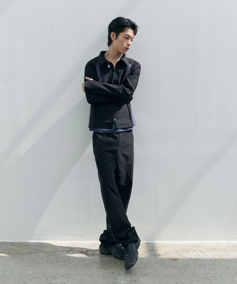 SIDE DART TECHNICAL PANTS (BLACK)