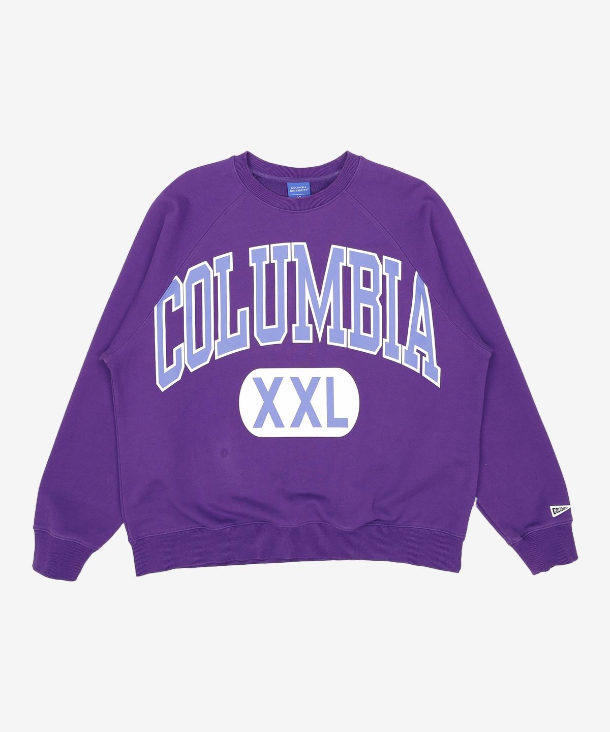 컬럼비아 유니버시티(COLUMBIA UNIVERSITY) CUT XXL LOGO OVER-FIT TERRY SWEATSHIRTS 빈티지퍼플 105