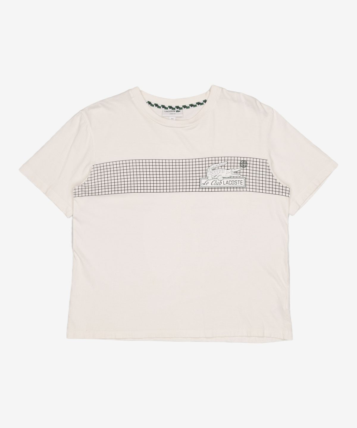 라코스테(LACOSTE) 남성 네오 헤리티지 네트 프린트 티셔츠 [오프화이트] 4