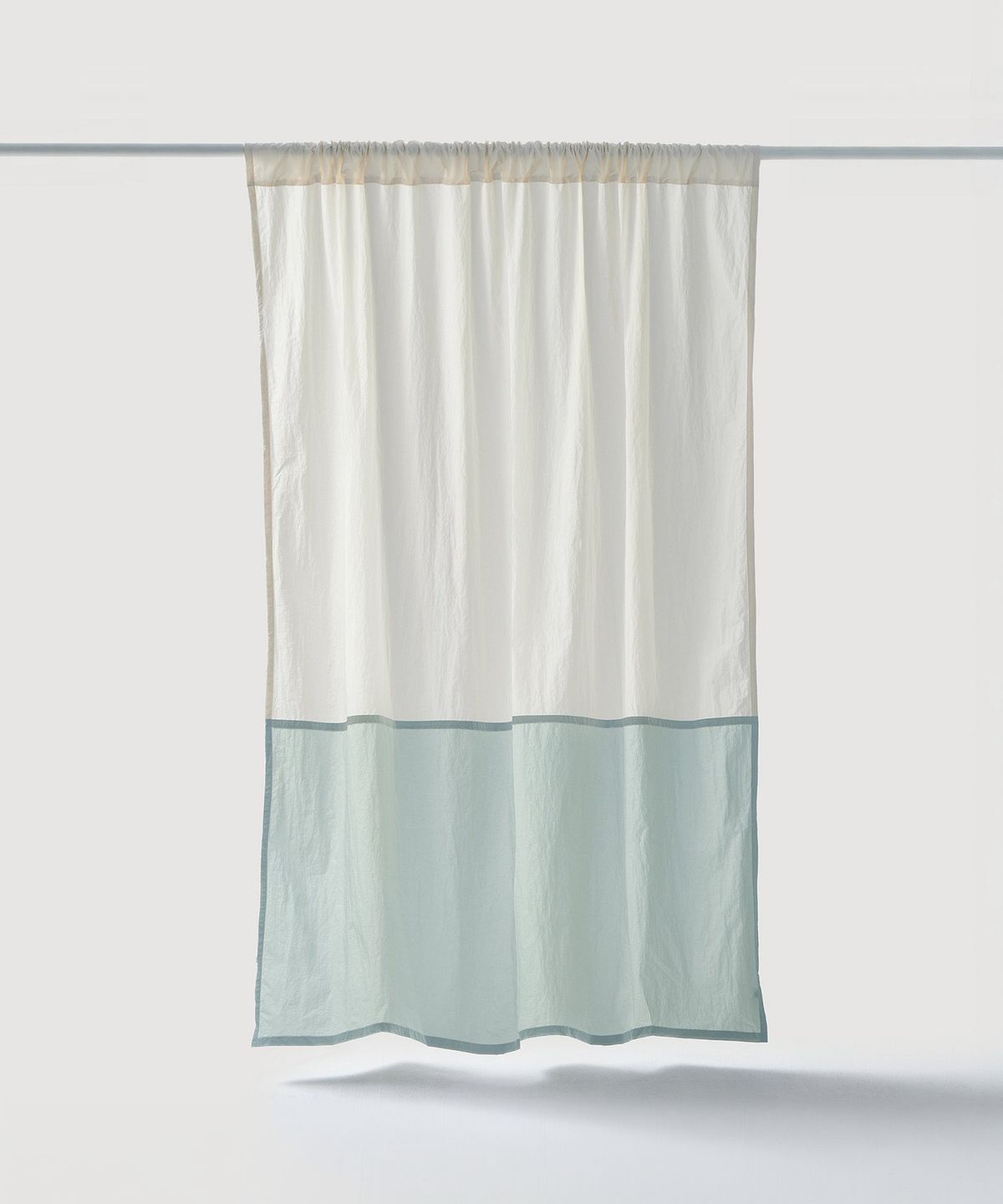 자주(JAJU) 발수가 되는 컬러 블럭 샤워커튼 125x180cm 민트