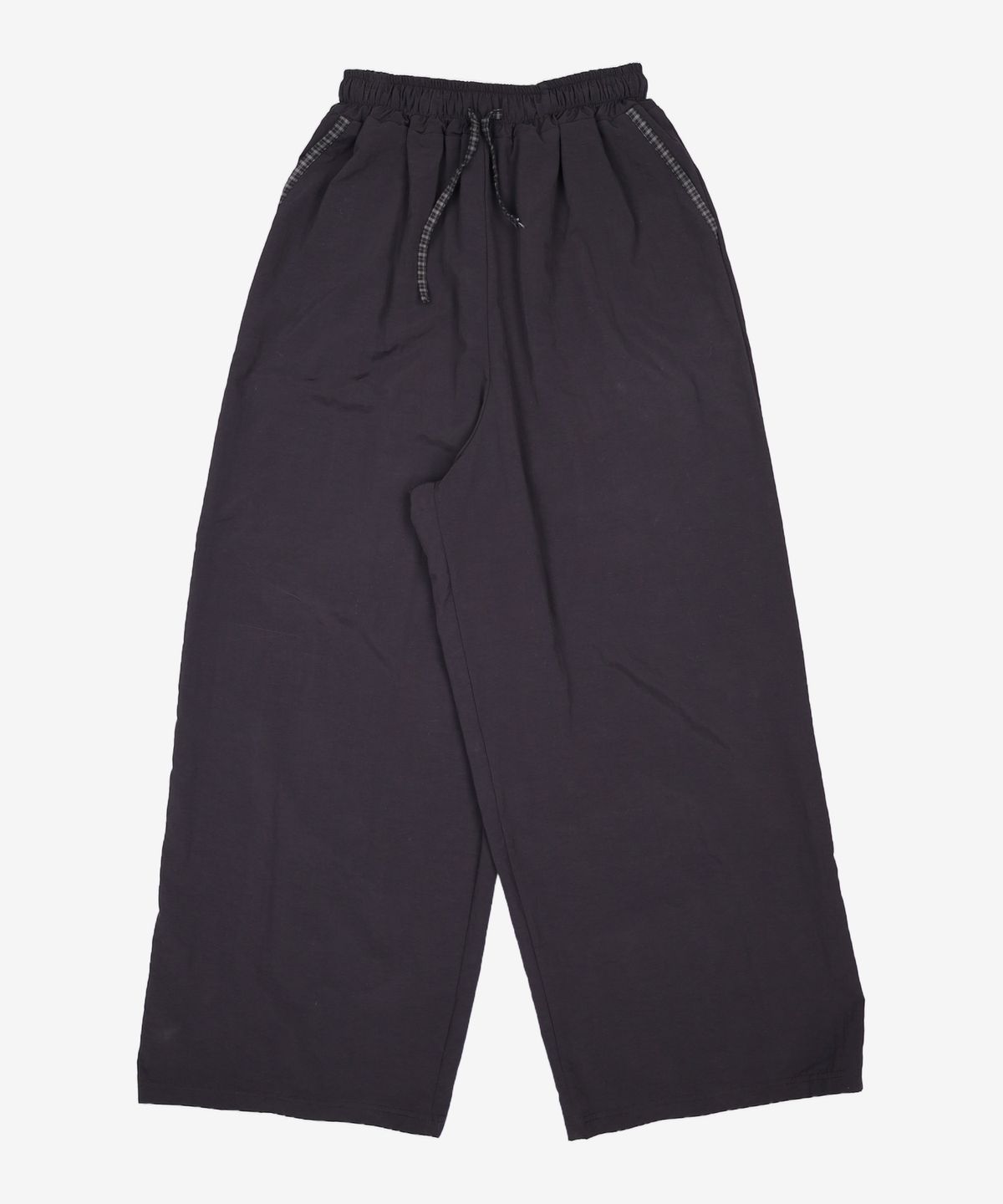 꼬모니노즈(COMONINOZ) W SAGGING NYLON PANTS [BLACK] FREE