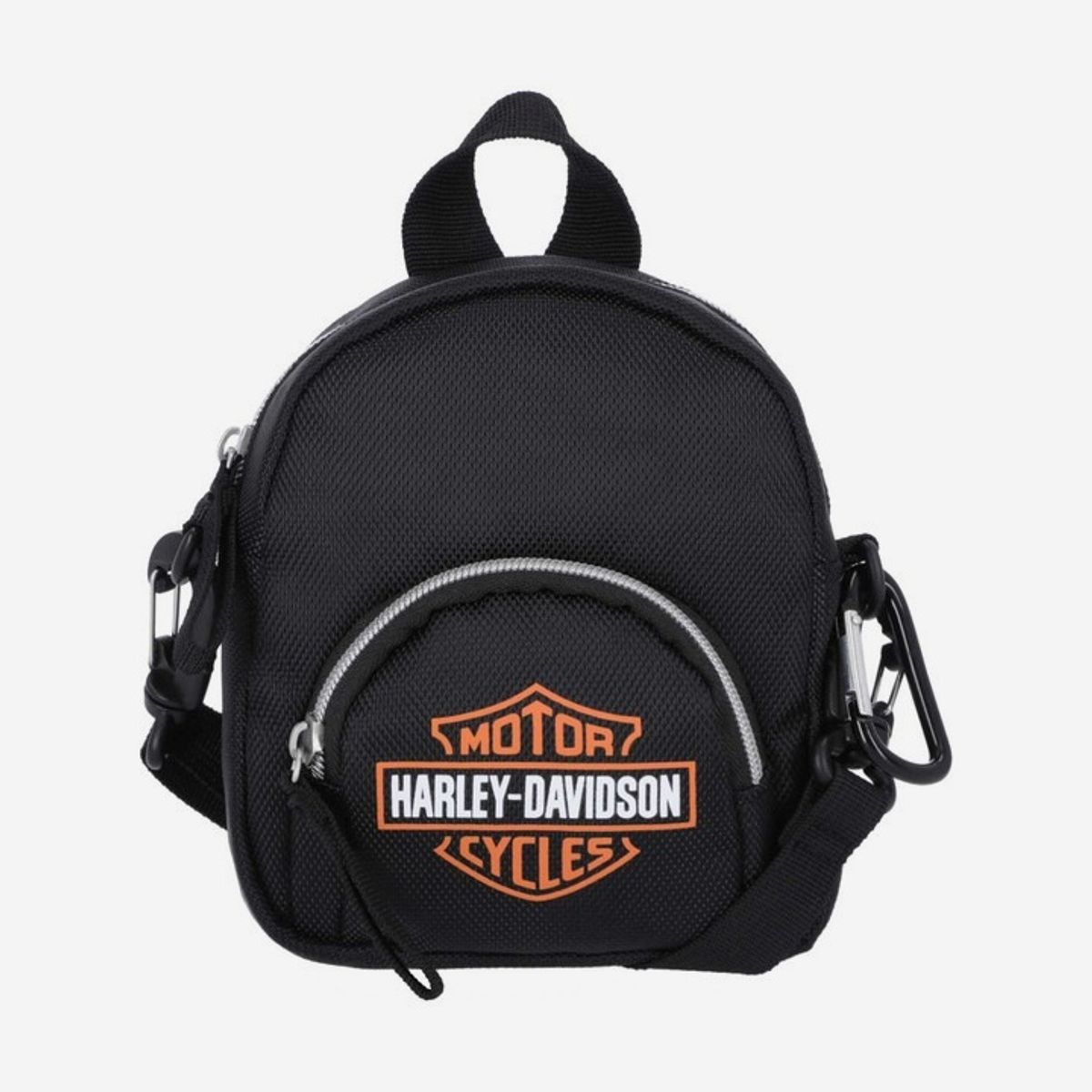 할리데이비슨(HARLEY-DAVIDSON) 바&실드 로고 컨버터블 미니 백팩 블랙