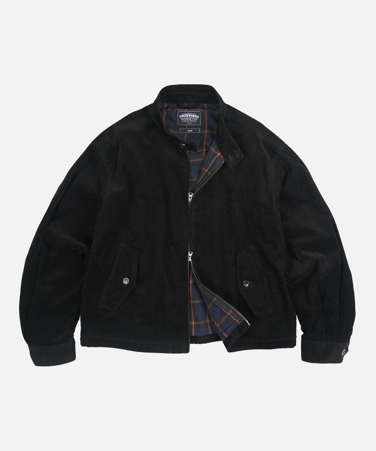 프리즘웍스(FRIZMWORKS) CORDUROY BUDDY HARRINGTON JACKET _ BLACK