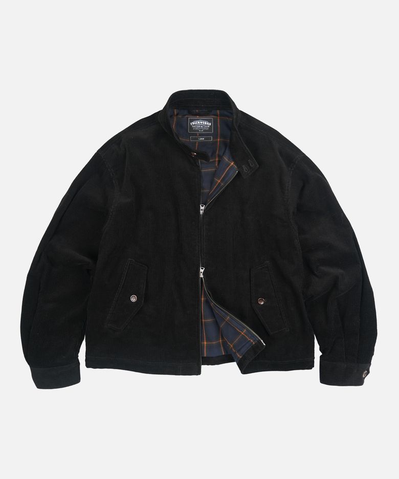 CORDUROY BUDDY HARRINGTON JACKET _ BLACK