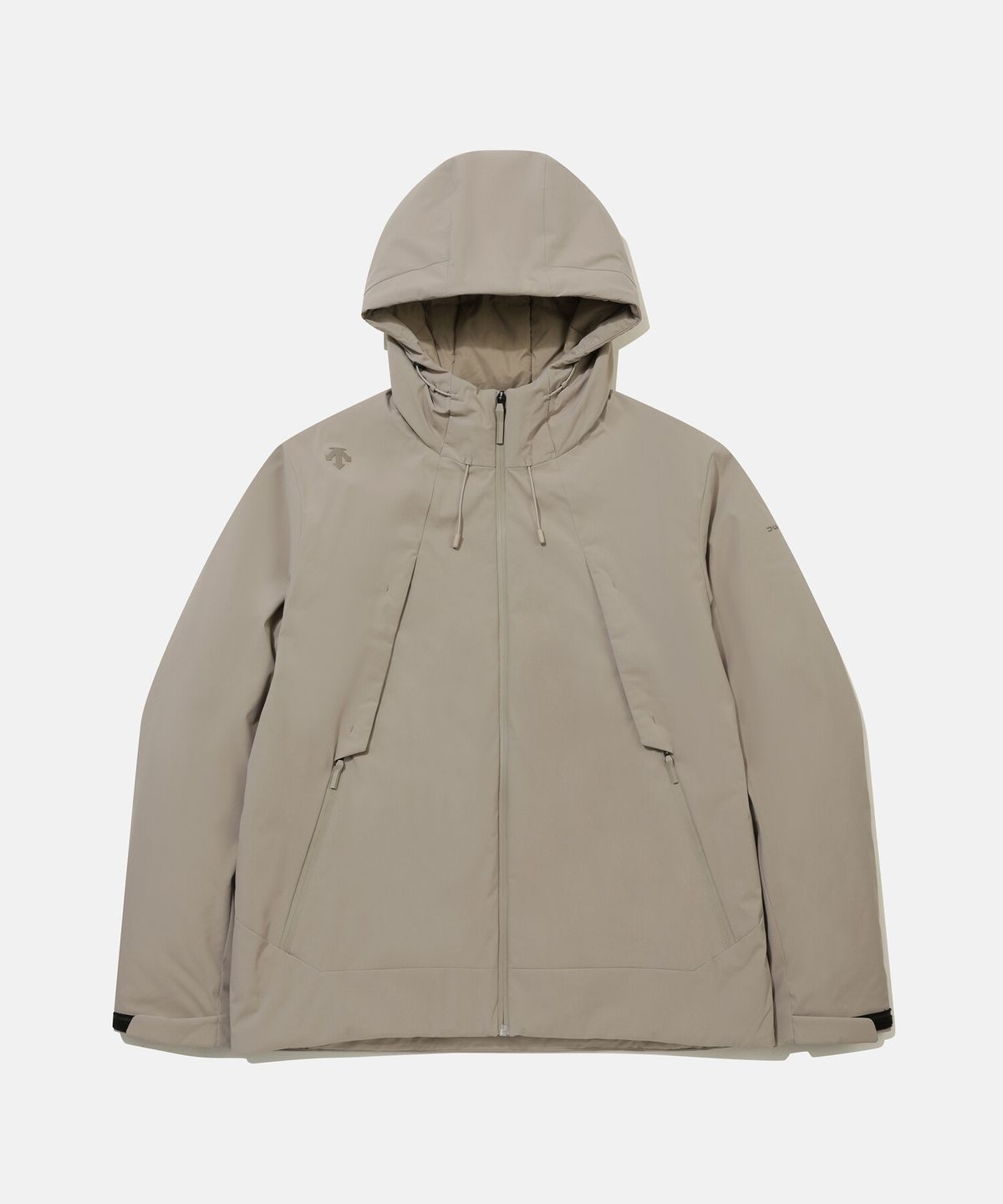 데상트(DESCENTE) 남성 경량 신슐레이트 후드형 패딩 자켓 베이지 SR321DPD91