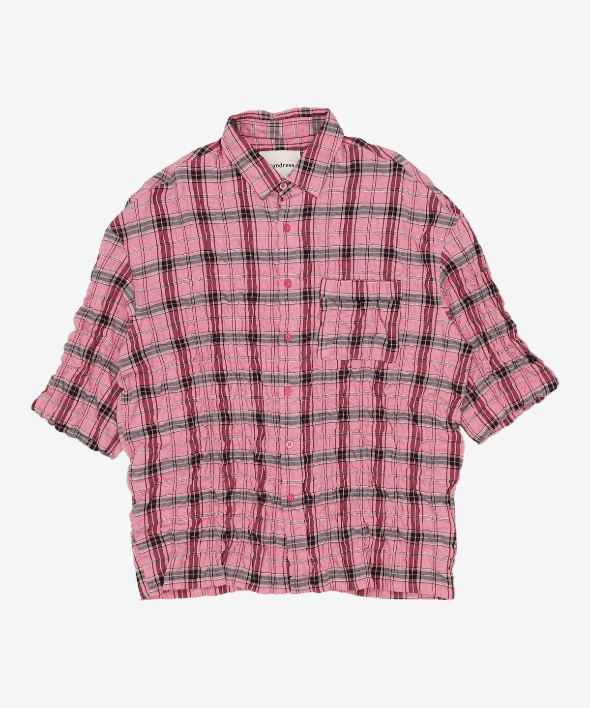 어반드레스(AVANDRESS) Legacy Linkle Check Overfit Rollup Shirt - 2COL M
