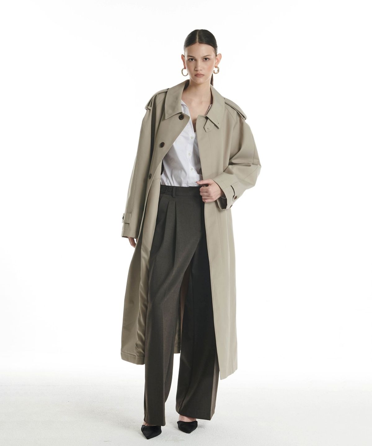 프로젝트 웨이브(PROJECT WAVE) Kain Trench Coat (2color)