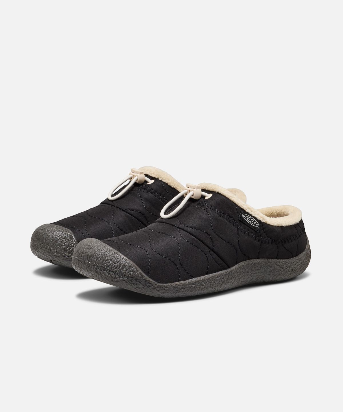킨(KEEN) 하우저 III 여성 슬라이드 BLACK QUILTED