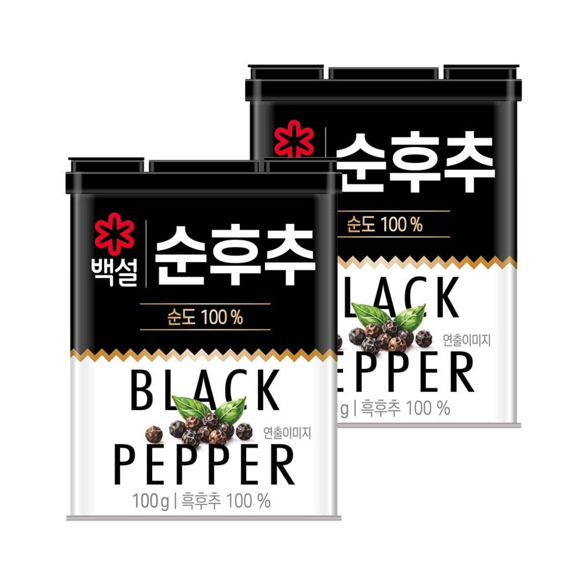 CJ제일제당(CJCHEILJEDANG) 백설 순후추 100g x2개