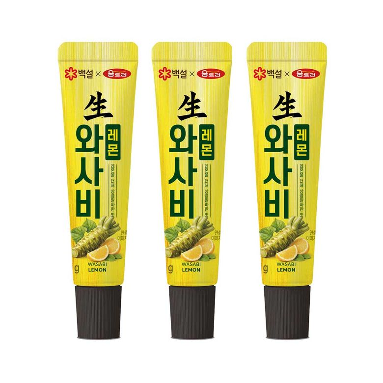 백설 와사비 레몬 40g x3개
