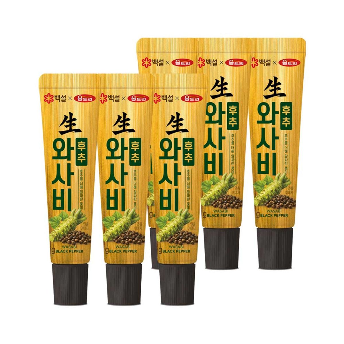 CJ제일제당(CJCHEILJEDANG) 백설 와사비 후추 43g x6개