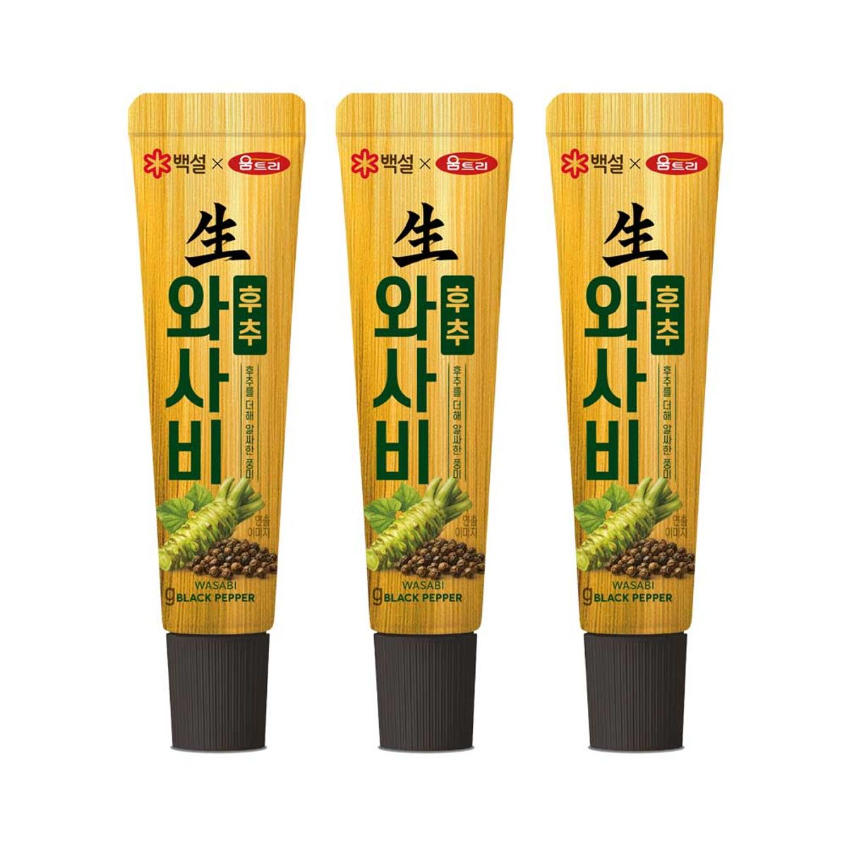 CJ제일제당(CJCHEILJEDANG) 백설 와사비 후추 43g x3개