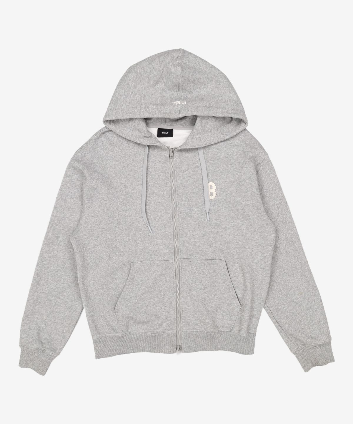 엠엘비(MLB) 베이직 미디움 로고 후드집업 BOS (Melange Grey) L