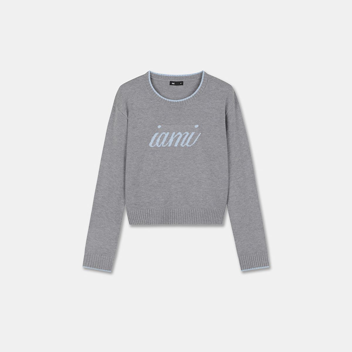 아이엠아이(IAMI) KM64073 주니어 로고 스웨터 탑