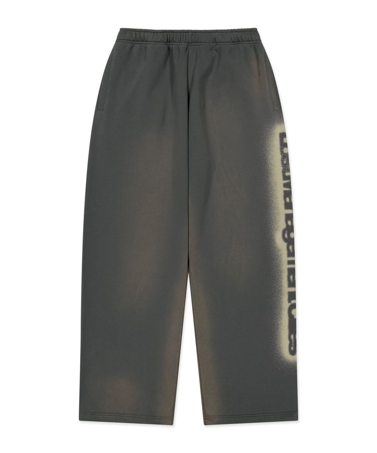 엘엠씨(LMC) SUNFADE BLUR LOGO SWEAT PANTS charcoal