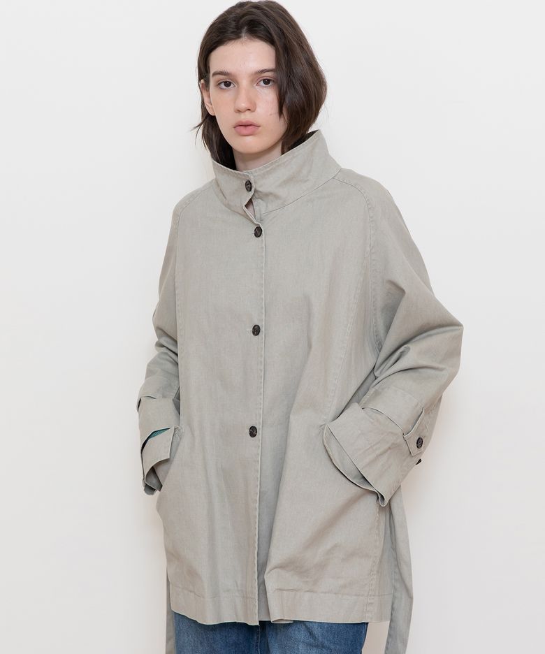 Highneck oversized jacket_2color